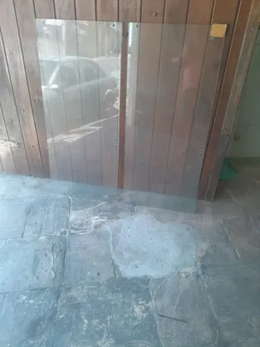 Janela de vidro 125x 110 8mm porta de vidro 205x59 10mm