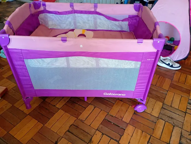 Chiqueirinho Galzerano Rosa perfeito estado vira berço