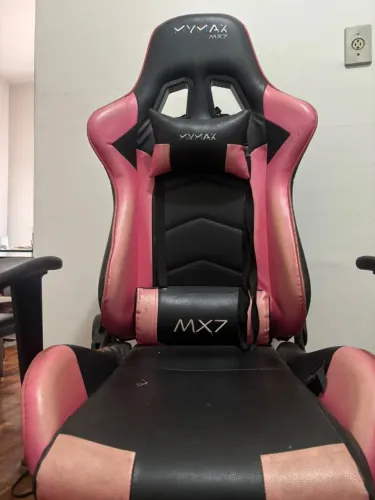 Cadeira Gamer MYMAX MX7 - Rosa e Preta