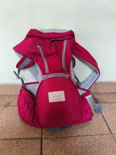 Canguru ergonômico para bebê vermelho