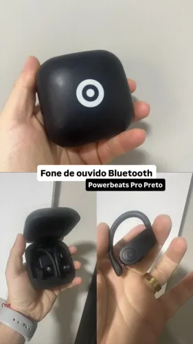 Vendo meu Powerbeats Pro Preto - Praticamente novo e impecável!