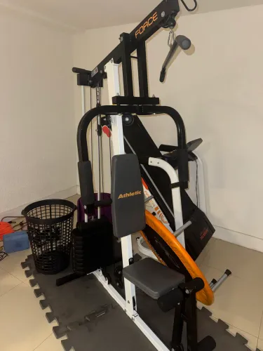 Estação De Musculação Athletic Force Com 45kg Suporta 120kg