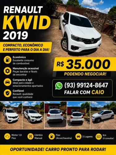 Renault Kwid Intense 1.0 Flex 12V 5P Mec. 2019