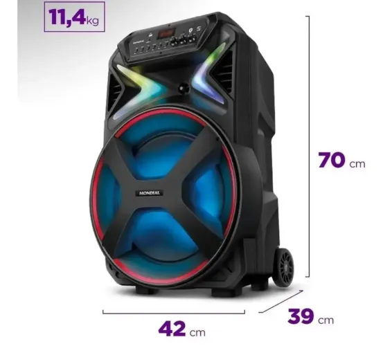 Caixa de som mondial 700 wats