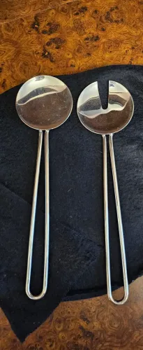 Talheres para salada  RIVA ,prata