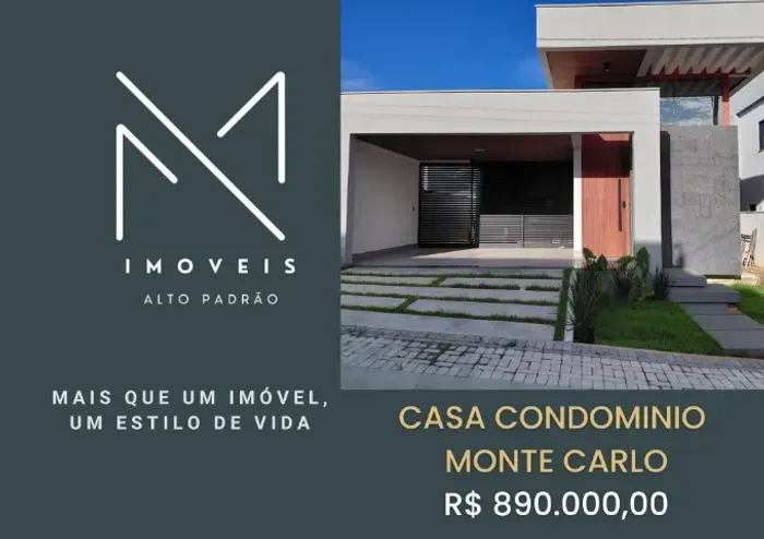 Casa no condomínio monte carlo, escriturada 145m²