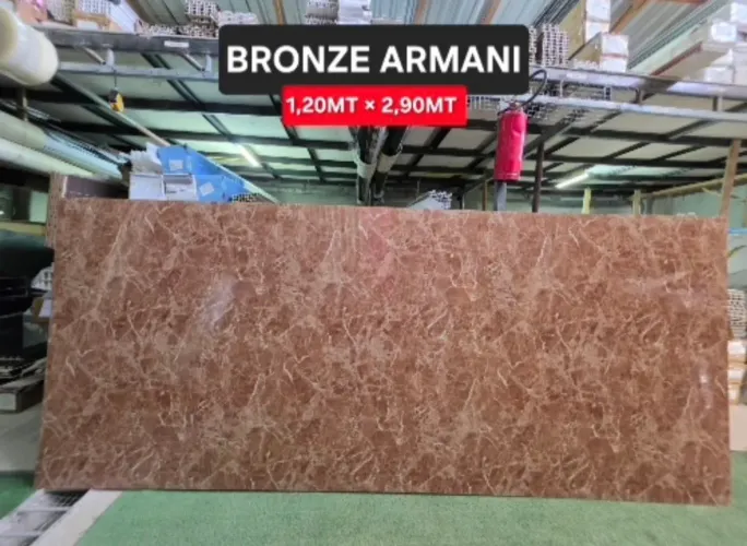 Placa Marmorizada Bronze Armani 1,20m x 2,90m