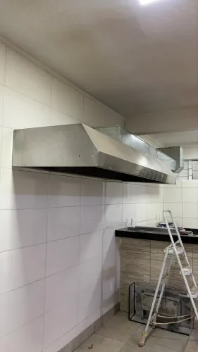 Coifa de Inox para cozinha industrial 