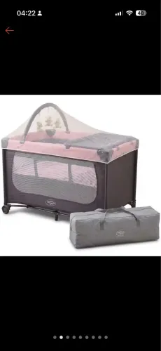 Berco portatil rosa