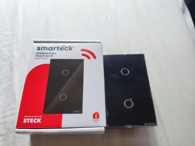 Interruptor inteligente Duplo Smarteck - SMCI2PS1