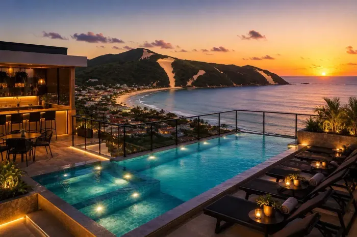 Oportunidade!! Apartamento Flat com Vista Magnífica para Ponta Negra