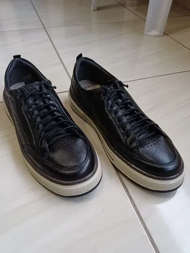 sapatênis Democrata Denim Foster Preto novo na caixa tamanho 42