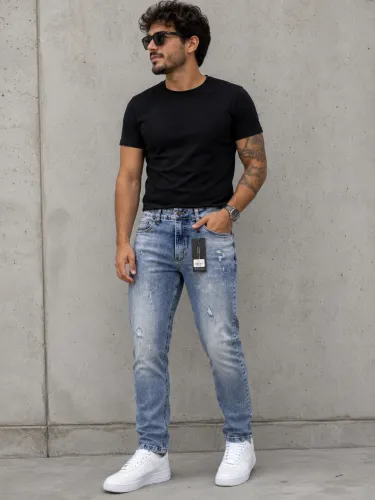 Calça Jeans jogador masculina