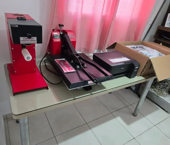 ? TÍTULO: OPORTUNIDADE: Negócio Próprio de Estamparia (Máquinas RIMAQ Zero Uso + Brindes)