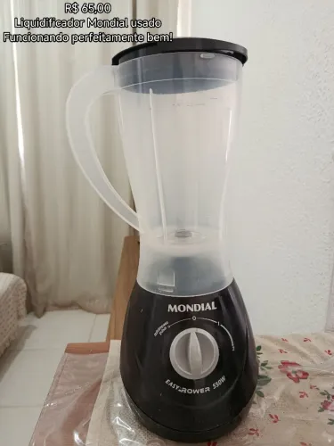 Liquidificador Mondial usado funcionando normalmente
