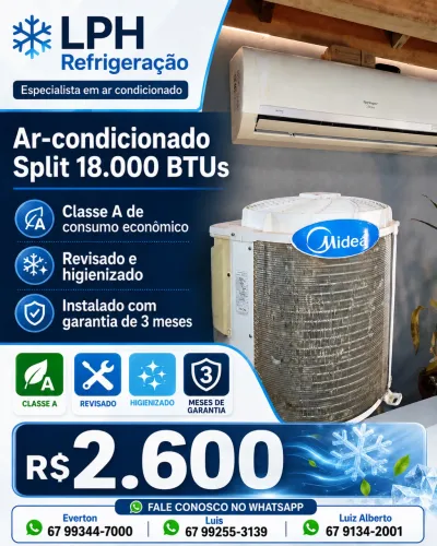 ? AR-CONDICIONADO SPLIT 18.000 BTUs À VENDA ?