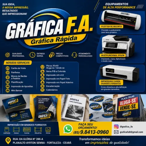 gráfica rapida serviços de impressão