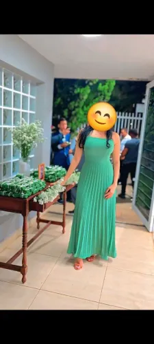 Vestido plissado