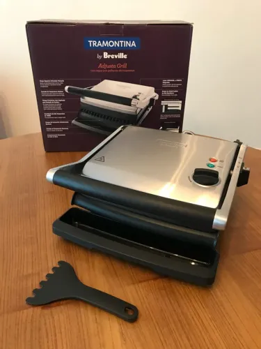 Grill Elétrico Tramontina By Breville Adjusta Aço Inox 220v