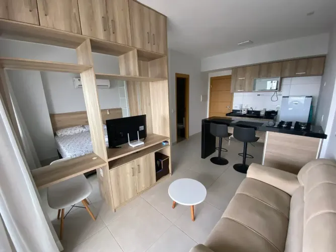 Apartamento Mobiliado | Estilo Studio | Andar Alto | Nascente