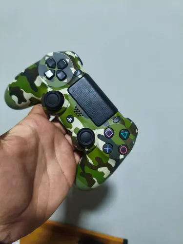 Controle ps4 com analógico hall Effect! Camuflado.