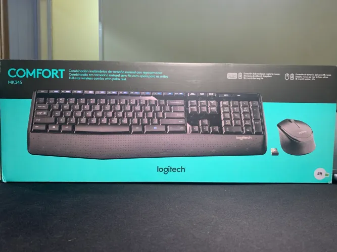 Kit Teclado e Mouse Comfort Logitech MK345