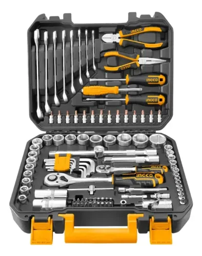 CONJUNTO DE FERRAMENTAS PROFISSIONAL 100 PCS - INGCO