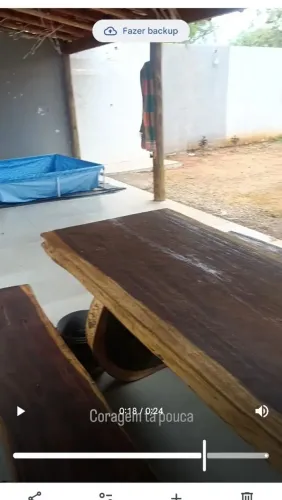 Mesa rustica de madeira 3,20