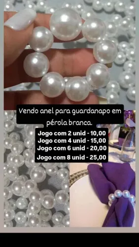 Vendo anel para guardanapo