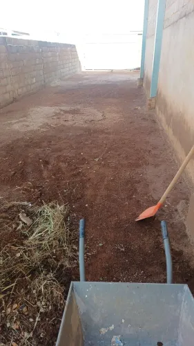 Faço capina e limpeza de lotes em geral,  e preparo para piso , com terraplanagem