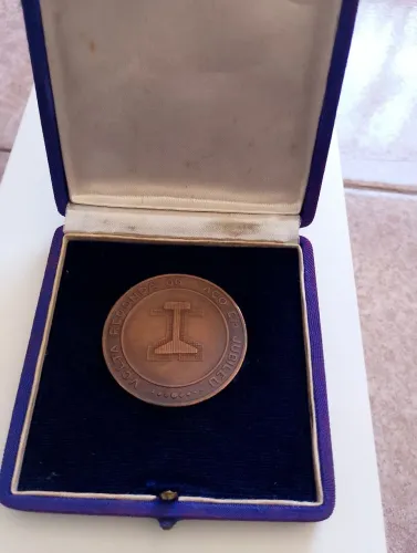 Medalha comemorativa de bronze 25° aniversário da CSN.
