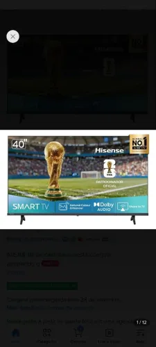 Tv smart Hisense A4 series 40 polegadas