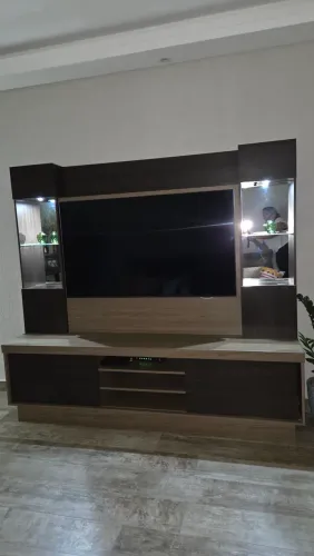 Rack com Led e Espelho