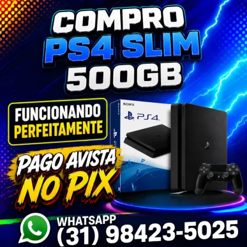PS4 SLIM 5OOGB ( COM PRO )