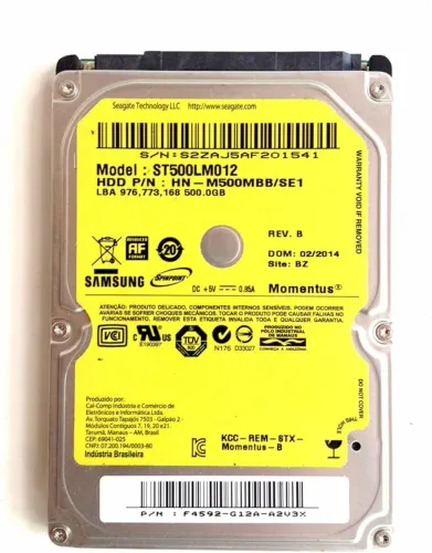 HD Notebook 500gb