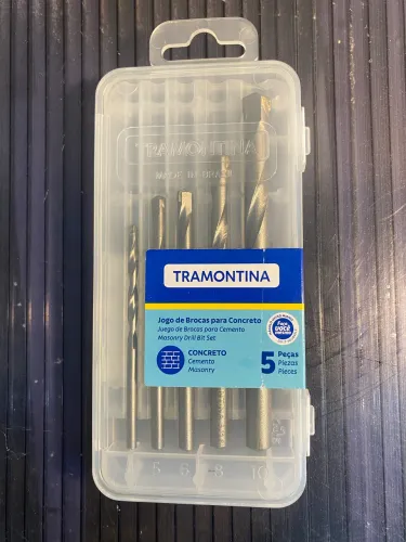 Broca Furadeira para concreto jogo 5 peças Tramontina