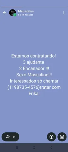 Estamos contratando!!!