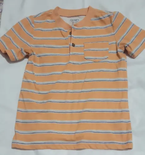 Camisa com Botão e Bolso Carter's - Tam: 4 anos