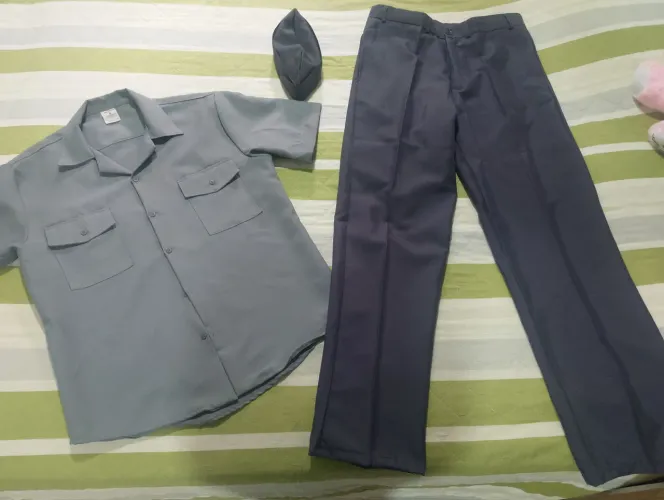 UNIFORME DA MARINHA COR CINZA MANGA CURTA ORIGINAL