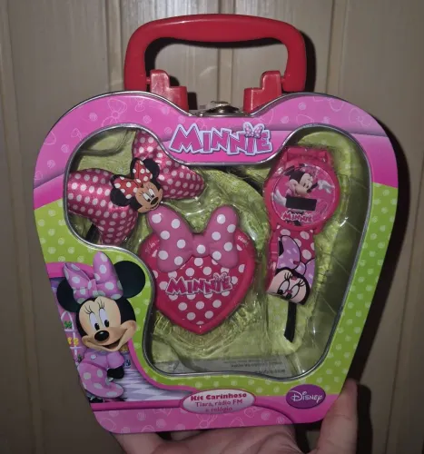 Minnie brinquedo 2012 crianças tiara rádio e relógio Disney 