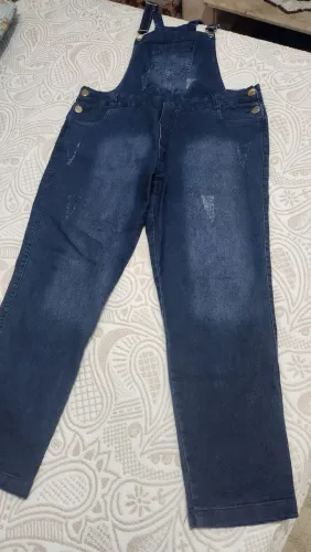 Macacao jeans escuro