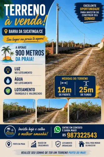 terreno pertinho da praia