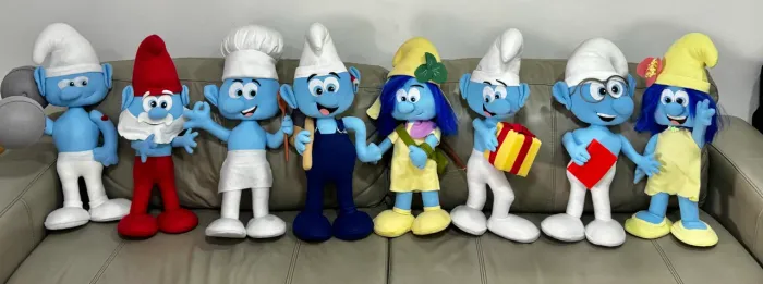 Coleção completa Pelúcia Smurfs