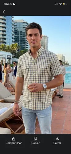 Camisa xadrez Tommy Hilfiger original TAM M