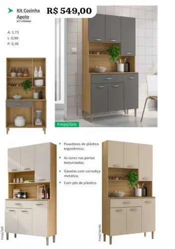 Kit Cozinha Apollo 0,90m