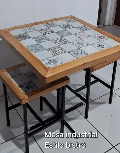 Mesa Industrial estilo Bistrô
