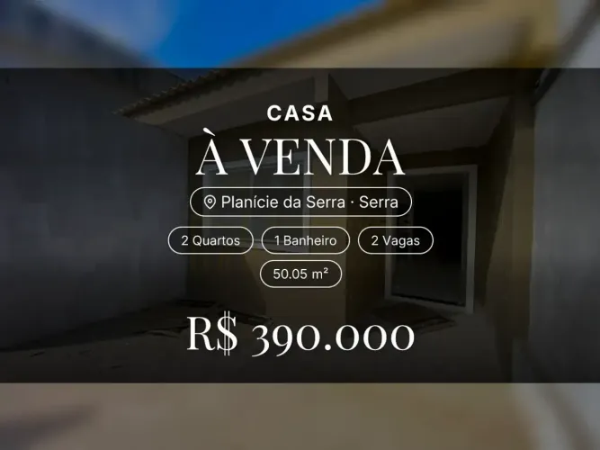Seu novo lar em Planície da Serra! Casa 2Q com conforto e praticidade.
