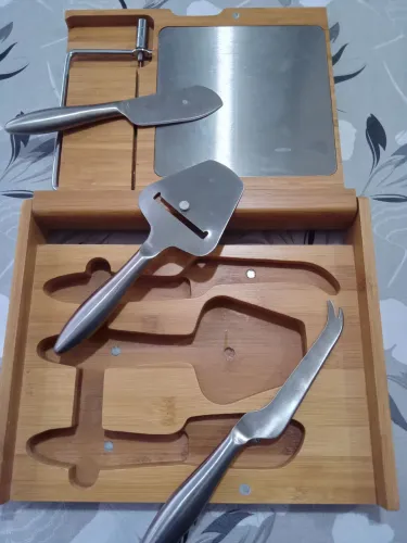 Kit para cortar queijo gourmet