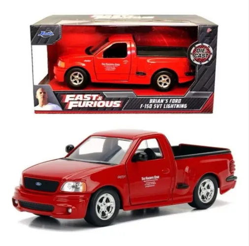 Miniatura Fast & Furious F-150 Svt Lightning Escala 1/24 Velozes e Furiosos