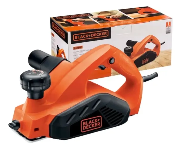 Plaina Eletrica Manual 650w Black Decker C Laranja/preto 220v